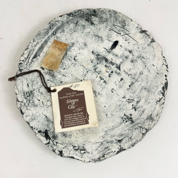 Shapes of Clay Mt St Helens Ash Cabin Plaque Art Wall Hanging Decor Signed Stan - Picture 2 of 9